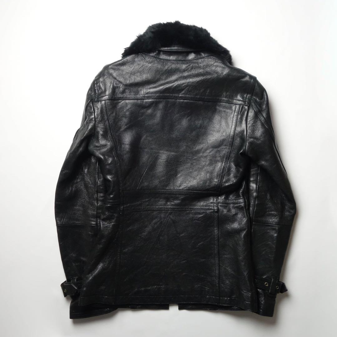 ジャケット・アウター 00s Tornado Mart Fur Leather Riders JKT