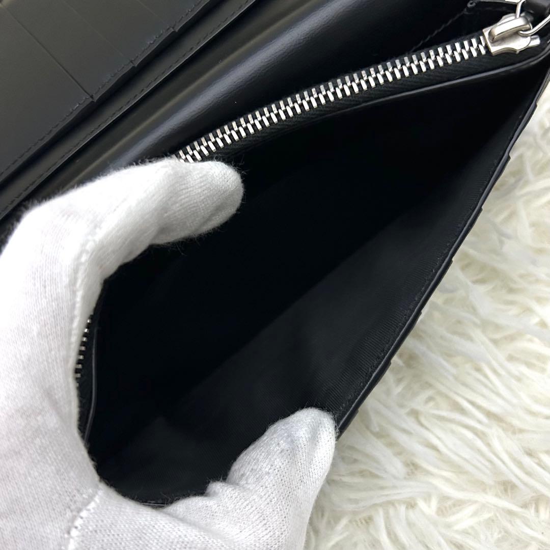 ［極美品］現行 SAINT LAURENT タイニーカサンドラ YSL 長財布
