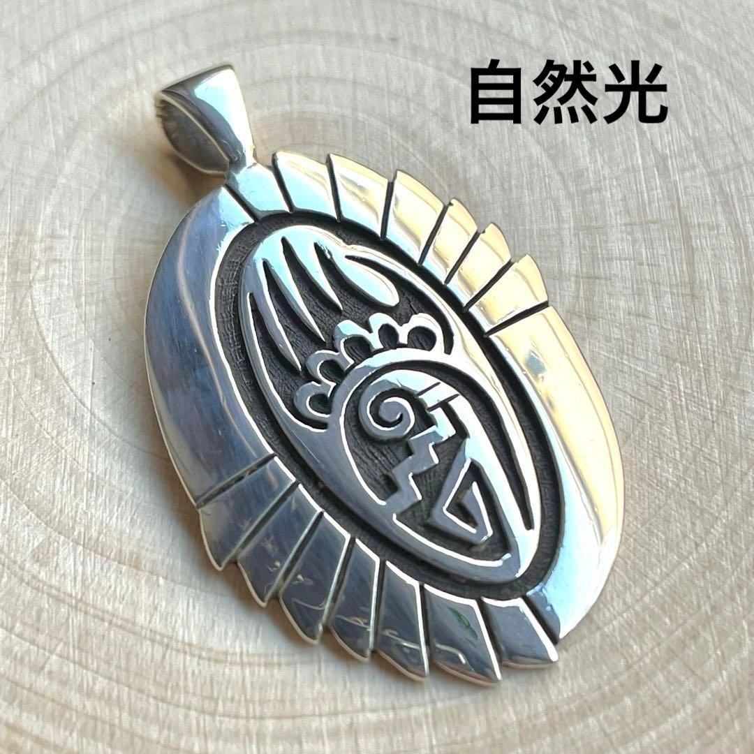 美品 HOPI ホピ族 ミッチェルソッキーマ ベアパウ オーバレイ ペンダント