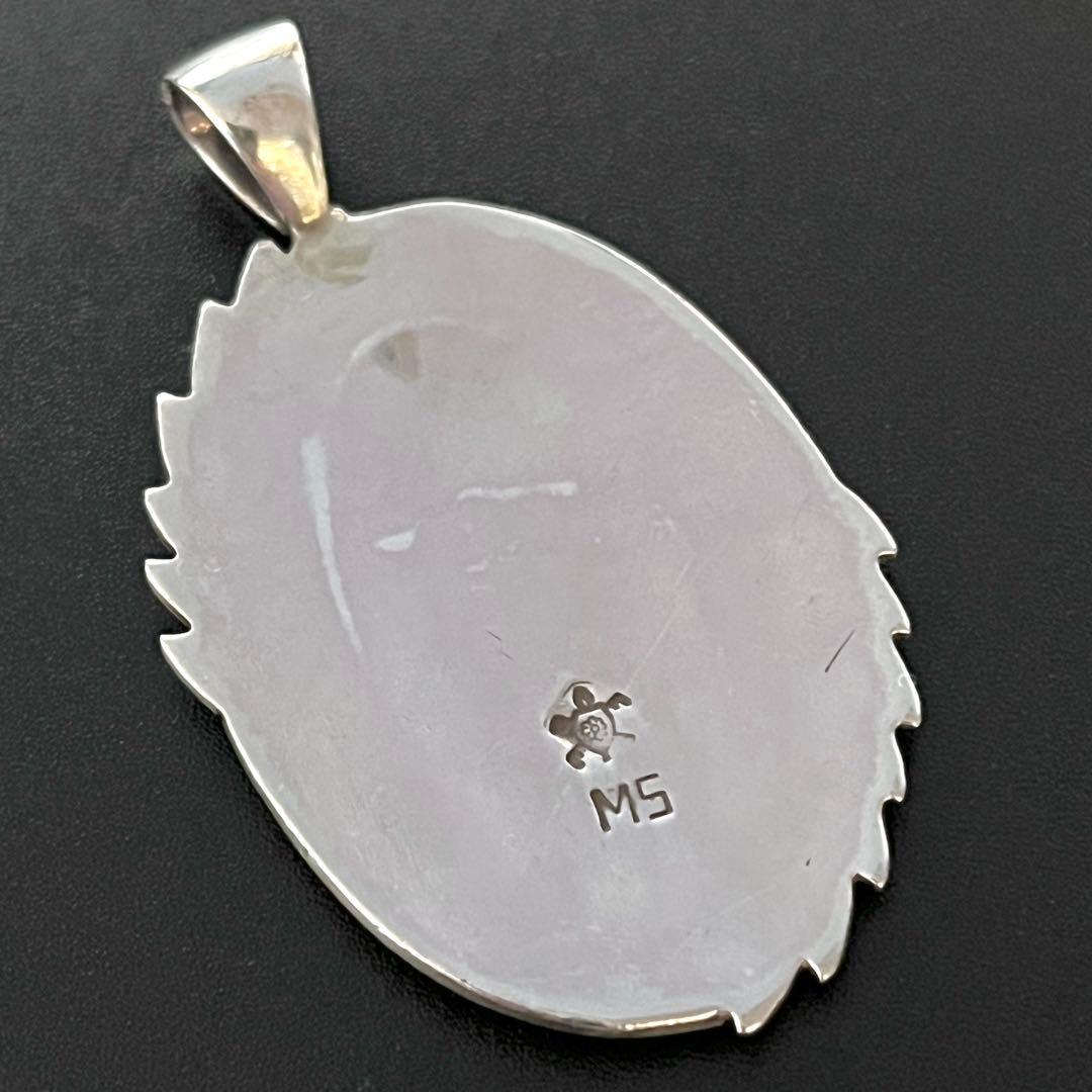 美品 HOPI ホピ族 ミッチェルソッキーマ ベアパウ オーバレイ ペンダント