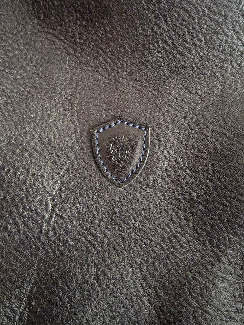 美品　felisiフェリージトートバッグ　オールレザー　ネイビー