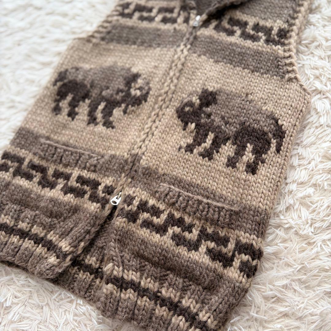 【SALE】【希少】Kanata ショールカラー カウチン ニット ベスト