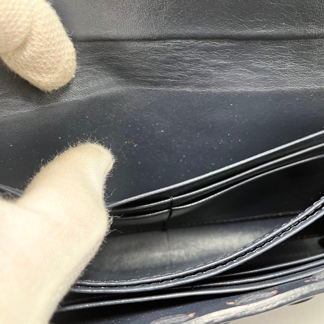 【未使用】グレースコンチネンタル 長財布 カービングトライブズ 紺 入手困難