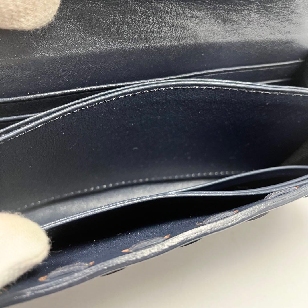 【未使用】グレースコンチネンタル 長財布 カービングトライブズ 紺 入手困難