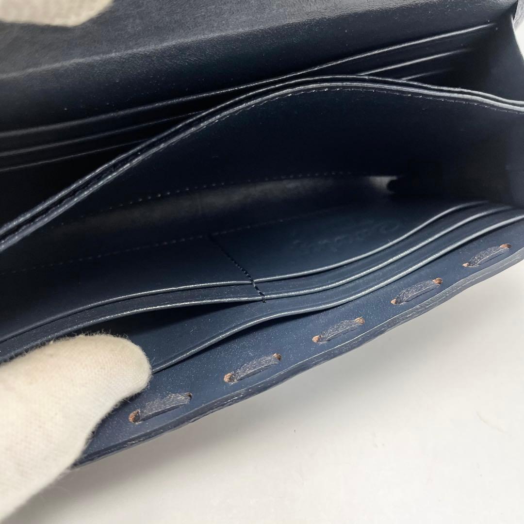 【未使用】グレースコンチネンタル 長財布 カービングトライブズ 紺 入手困難
