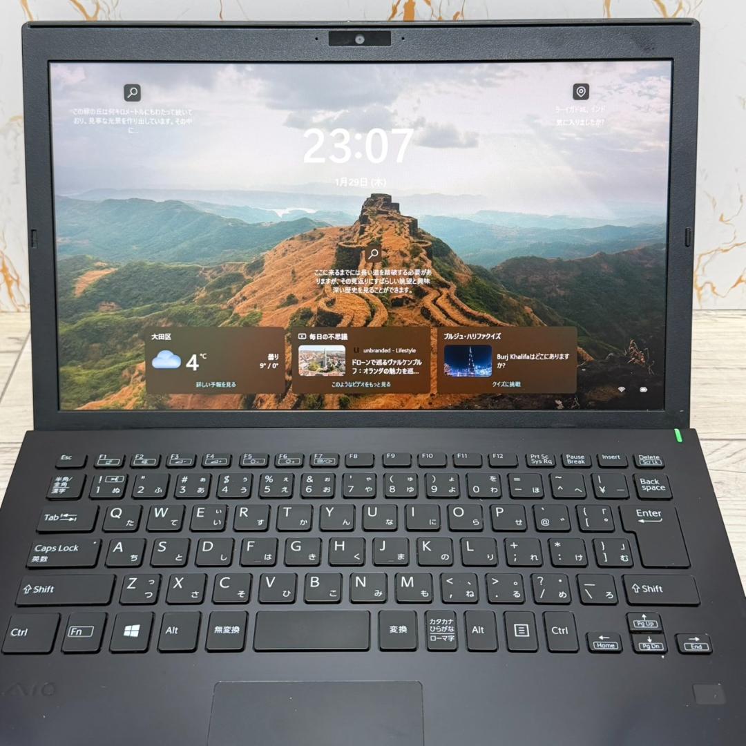 VAIO ProPG 第10世代i5 Win11 軽量ノートPC 8GB カメラ