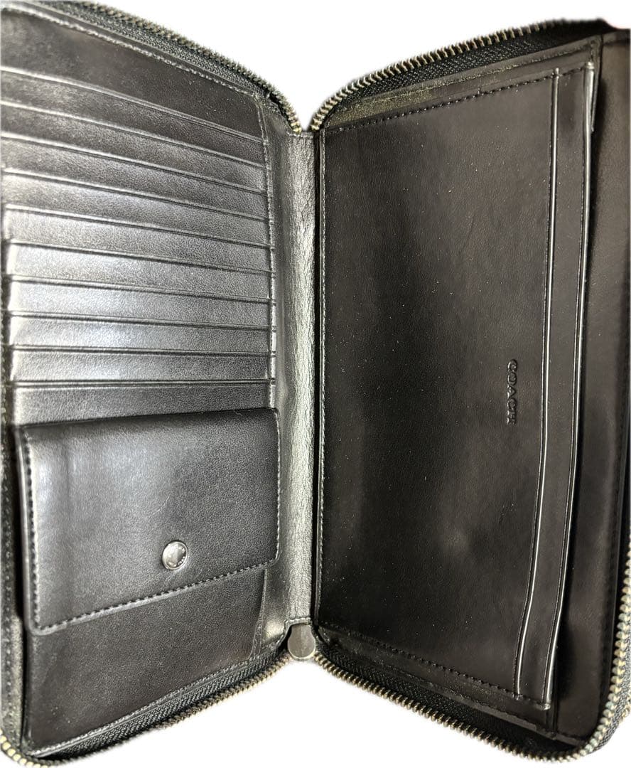 Coach 長財布 クラッチバッグ オーガナイザー Wファスナー