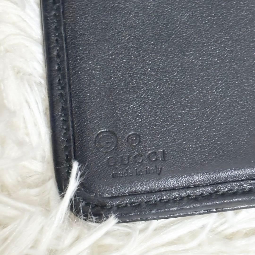 極美品✨グッチ　長財布　オーガナイザー　マイクロシマ　ラウンドファスナー