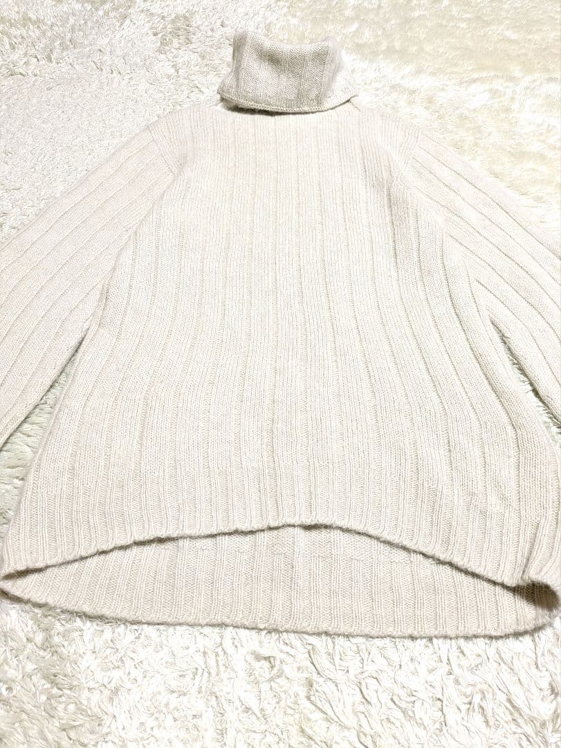 アンフィル アルパカ100% タートルネック ニット チュニック オーバーサイズ