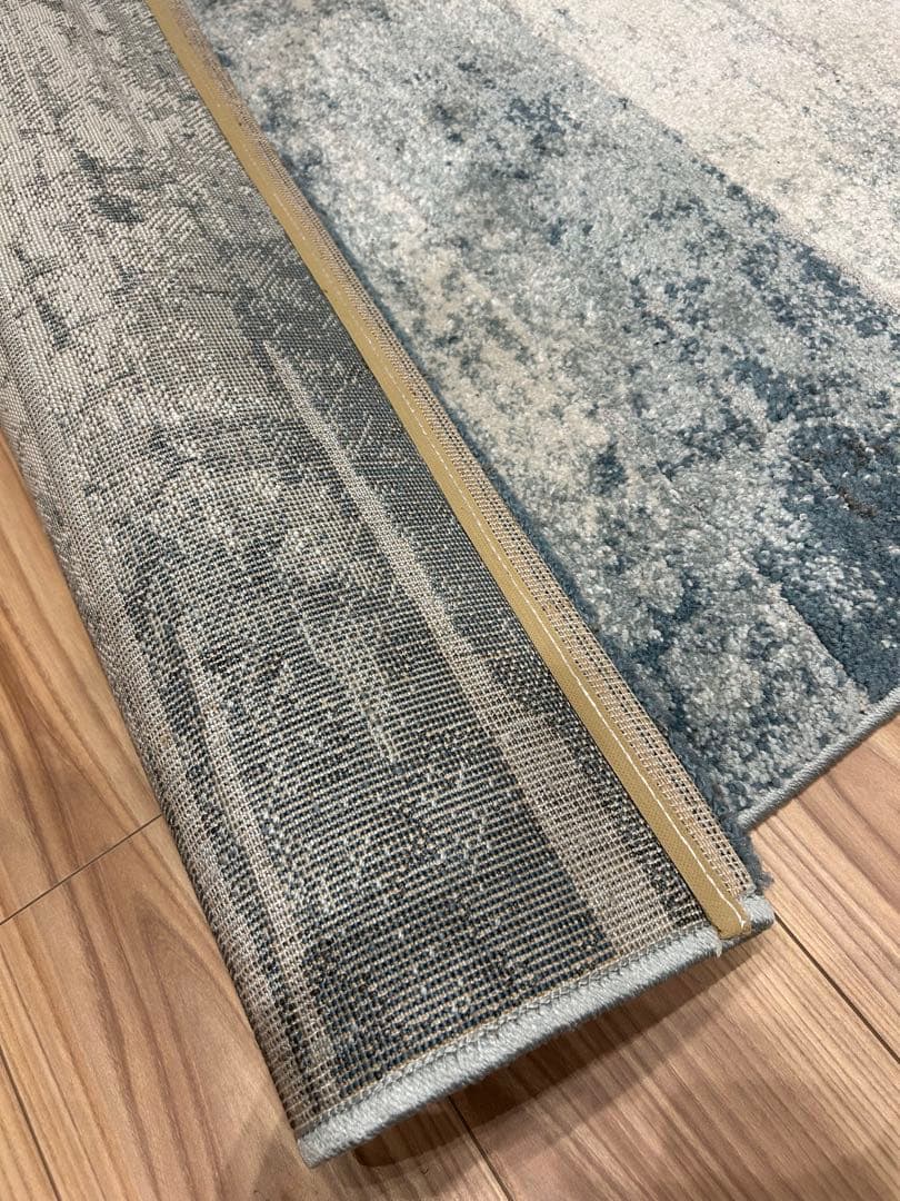 Prevell★青とグレーのラグ