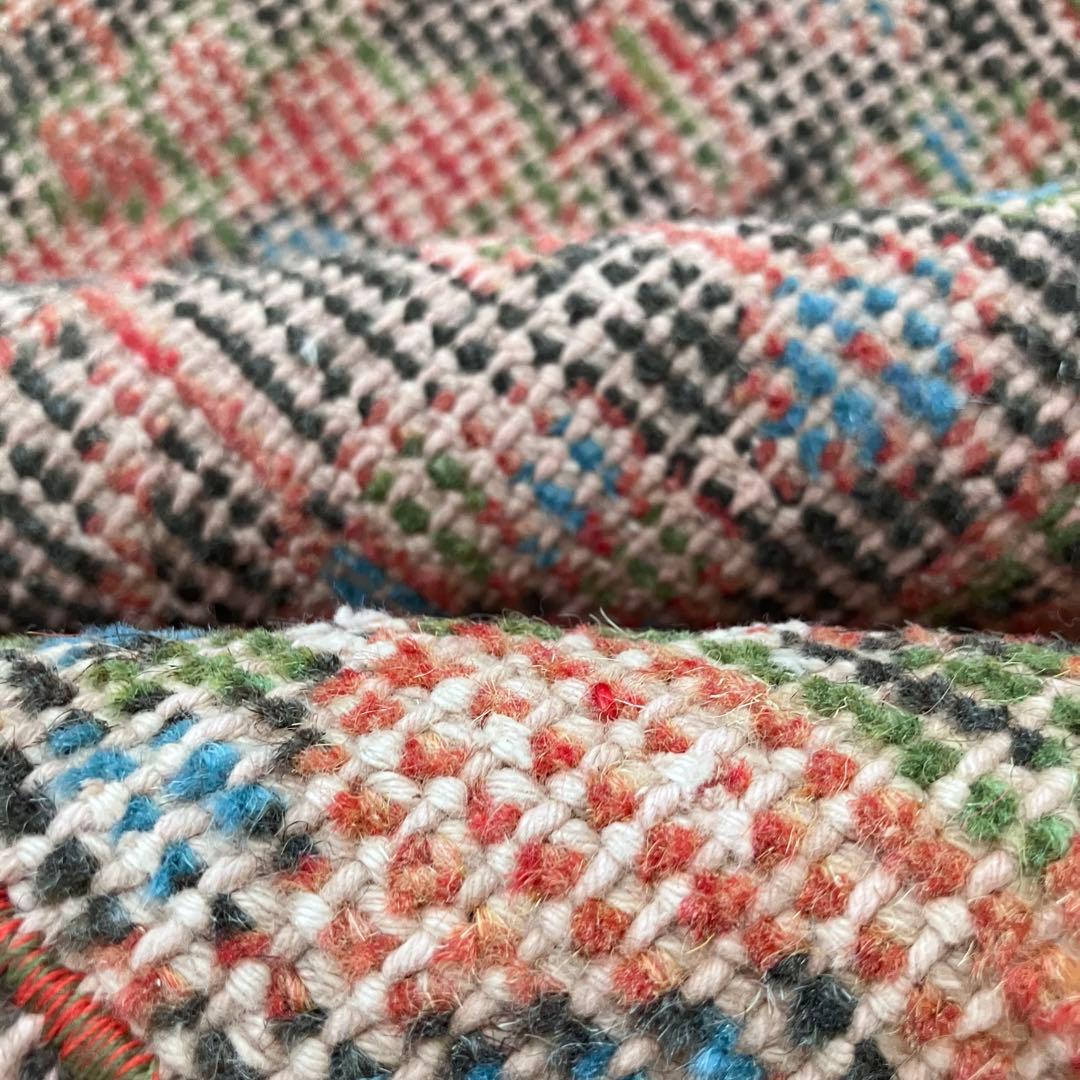 シャビーオレンジ78×190/ 3Box ブルーグリーン　トルコヴィンテージラグ