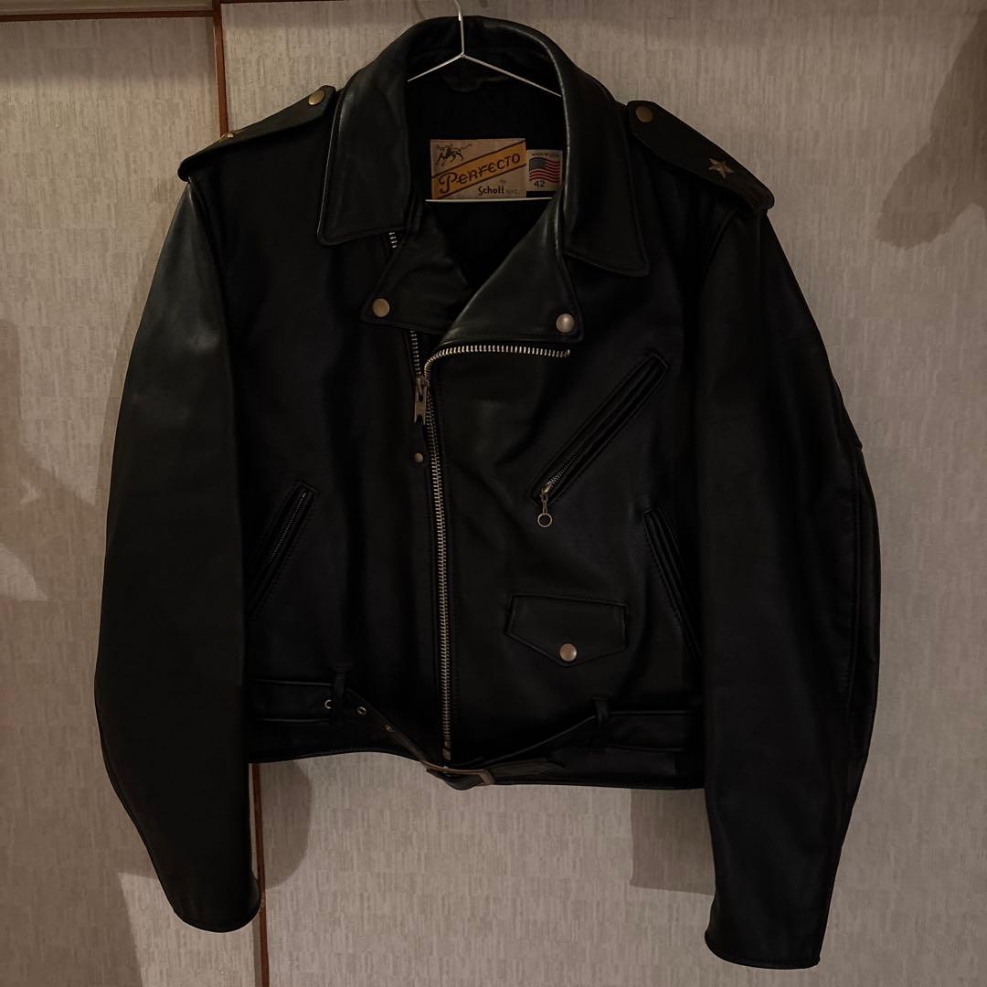 Schott Perfecto ダブルライダースジャケット 42