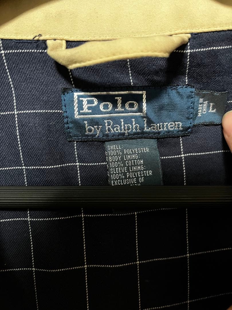 ラルフローレン スイングトップ L ベージュ 裏地チェック ブルゾン