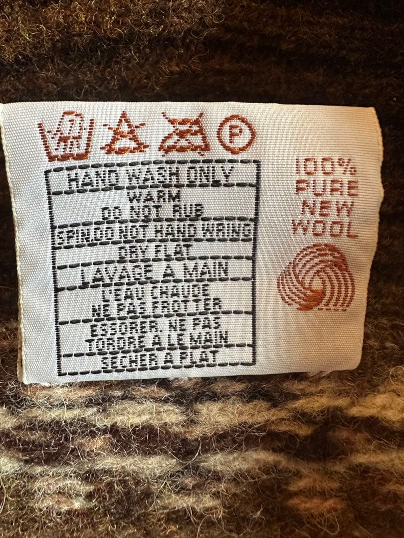 【Lサイズ】Jamison’s フェアアイル柄　ショールカラーセーターニット