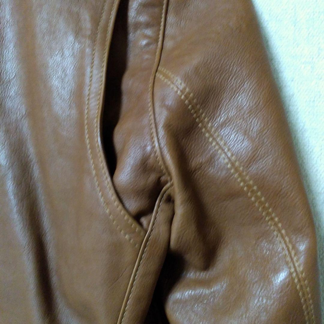 ★本日限定お値引き★COACH ブラウン シングルライダースジャケット