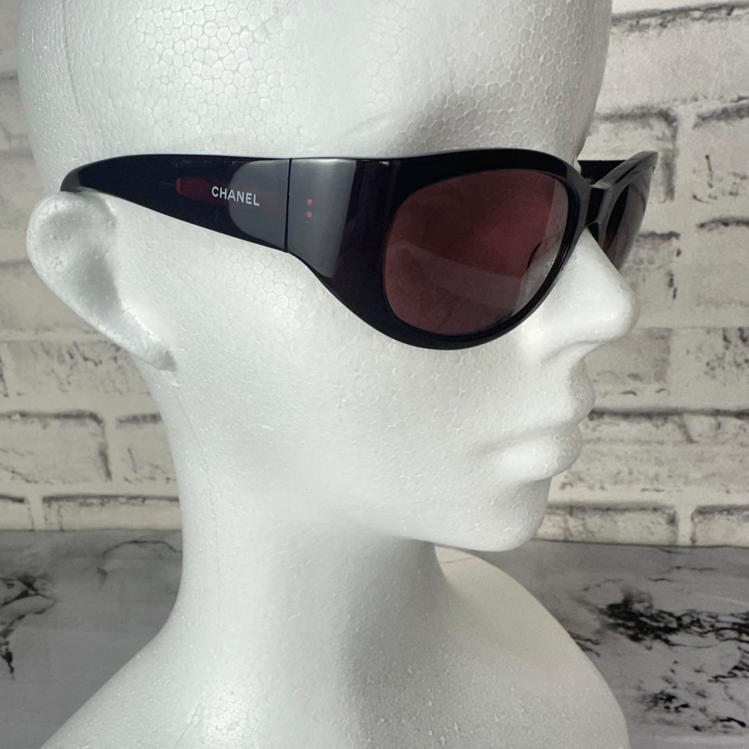 美品✨CHANEL シャネル 最高級サングラス サイドロゴ CC ココマーク刻印