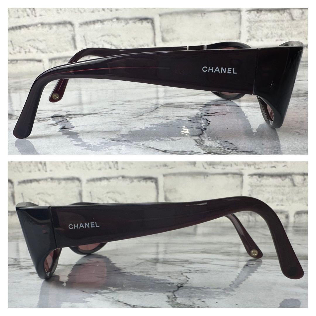 美品✨CHANEL シャネル 最高級サングラス サイドロゴ CC ココマーク刻印