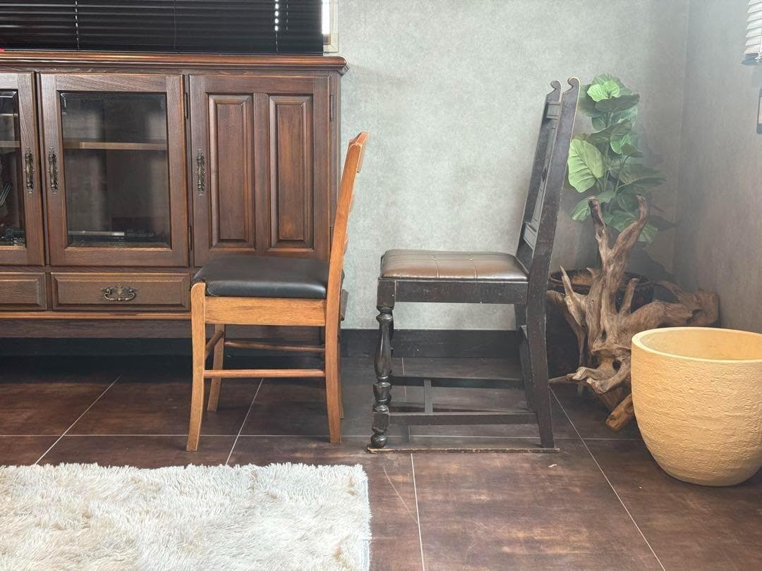 アンティーク　ヴィンテージチェア　クラシック　レトロ　古家具　2脚セット　IZ