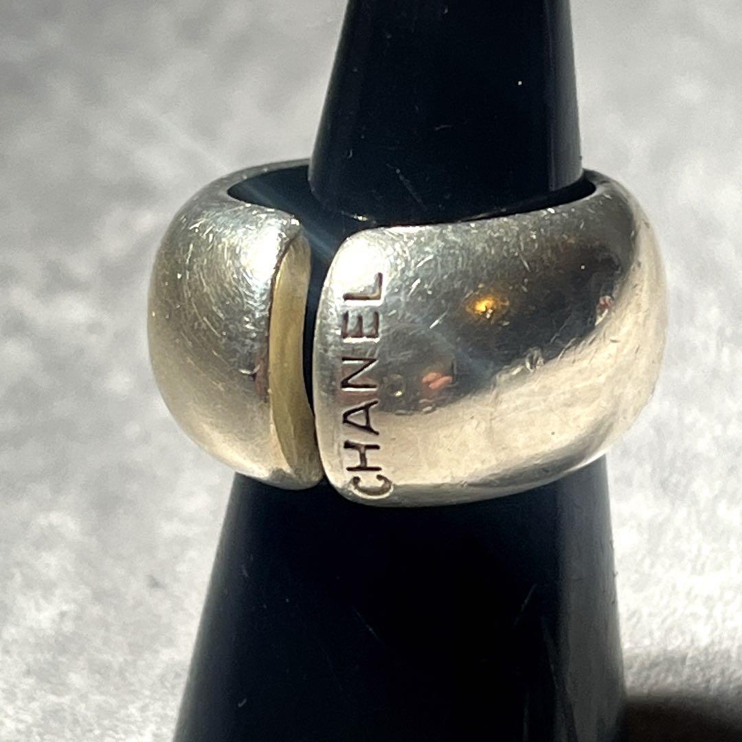 12号 vintage CHANEL logo silver925 RING