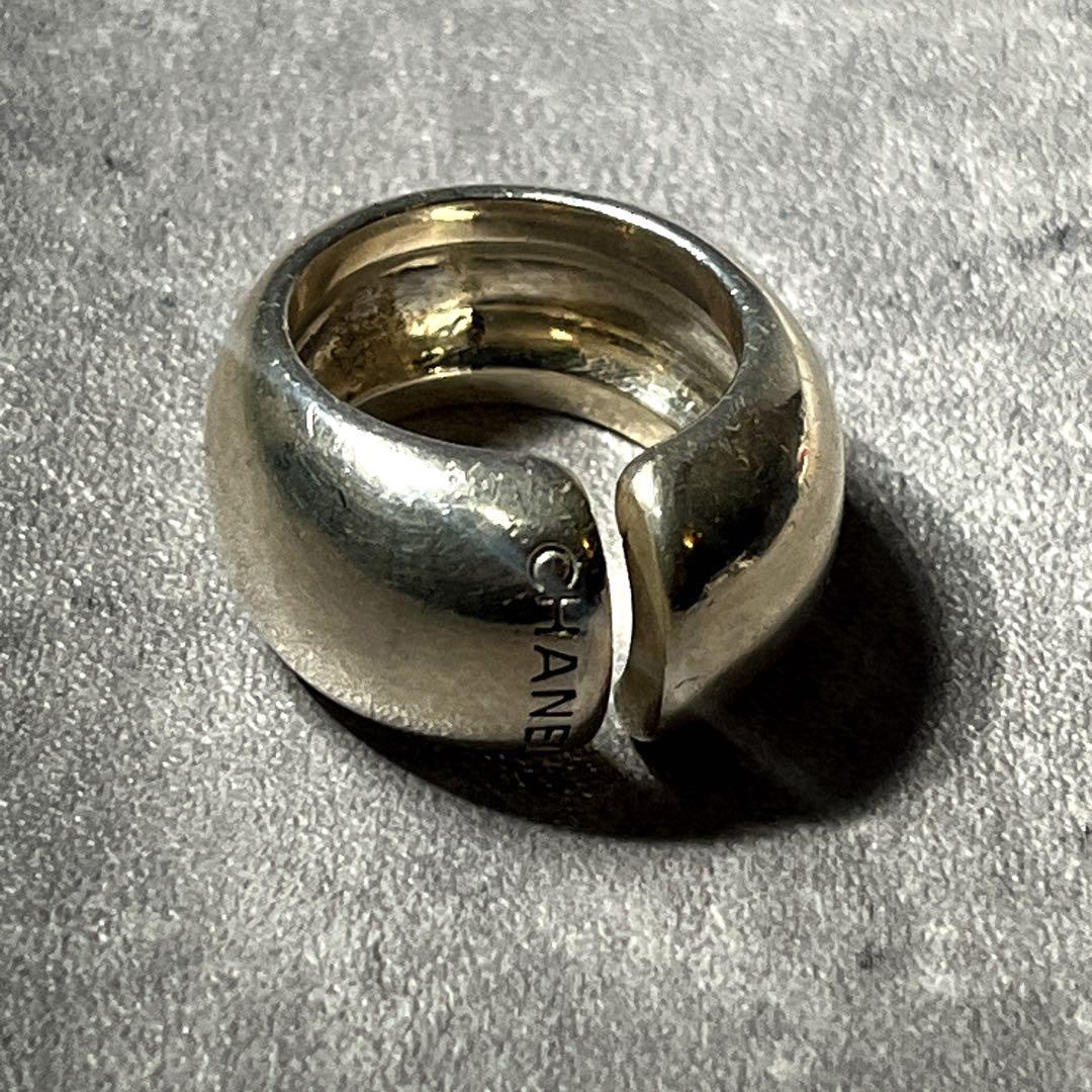 12号 vintage CHANEL logo silver925 RING