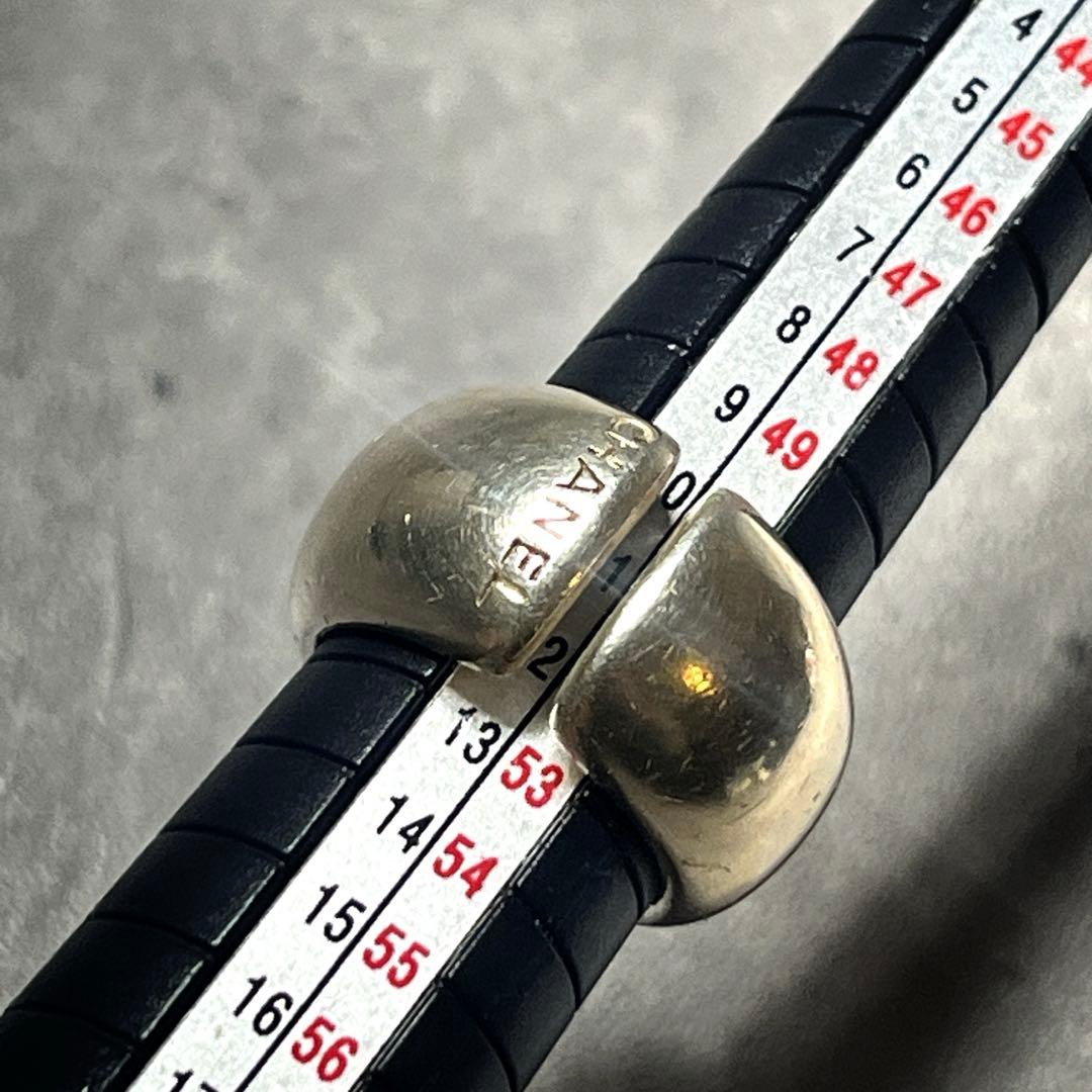 12号 vintage CHANEL logo silver925 RING