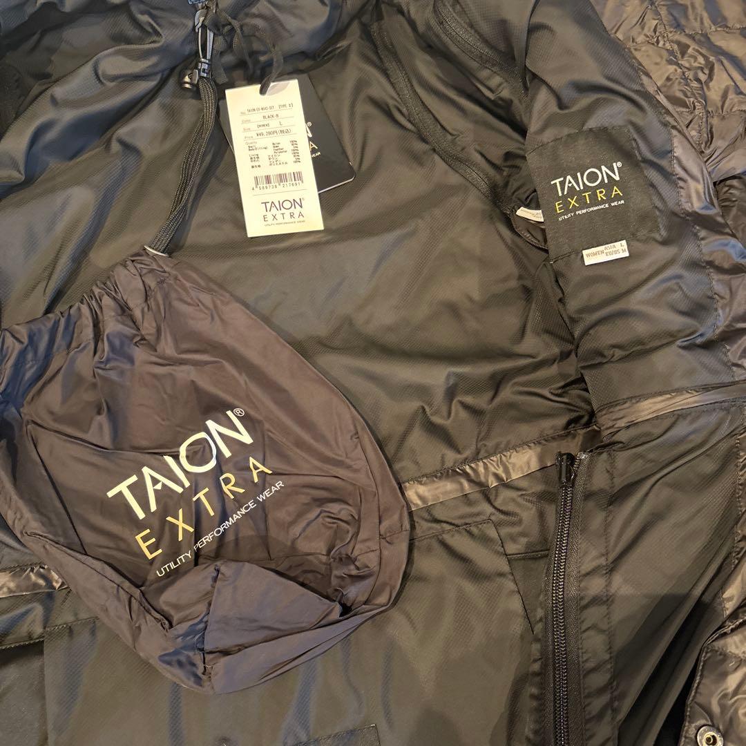 TAION EXTRA ブラック ダウンジャケット　L