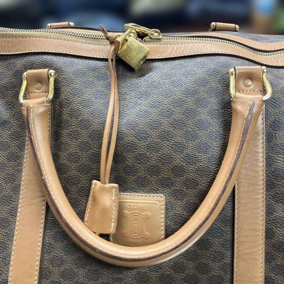 CELINE セリーヌ　ladies レディース　ボストンバッグ　マカダム柄