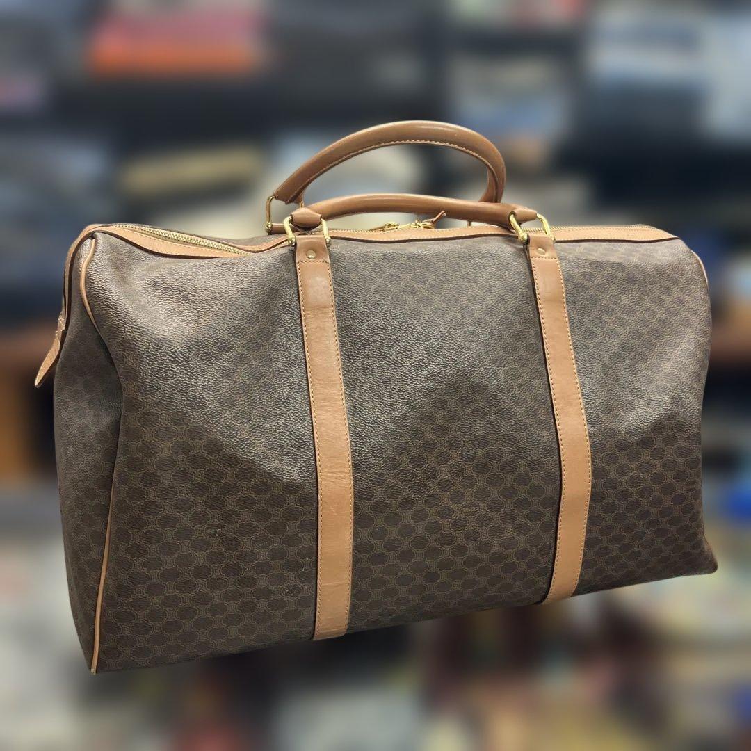 CELINE セリーヌ　ladies レディース　ボストンバッグ　マカダム柄