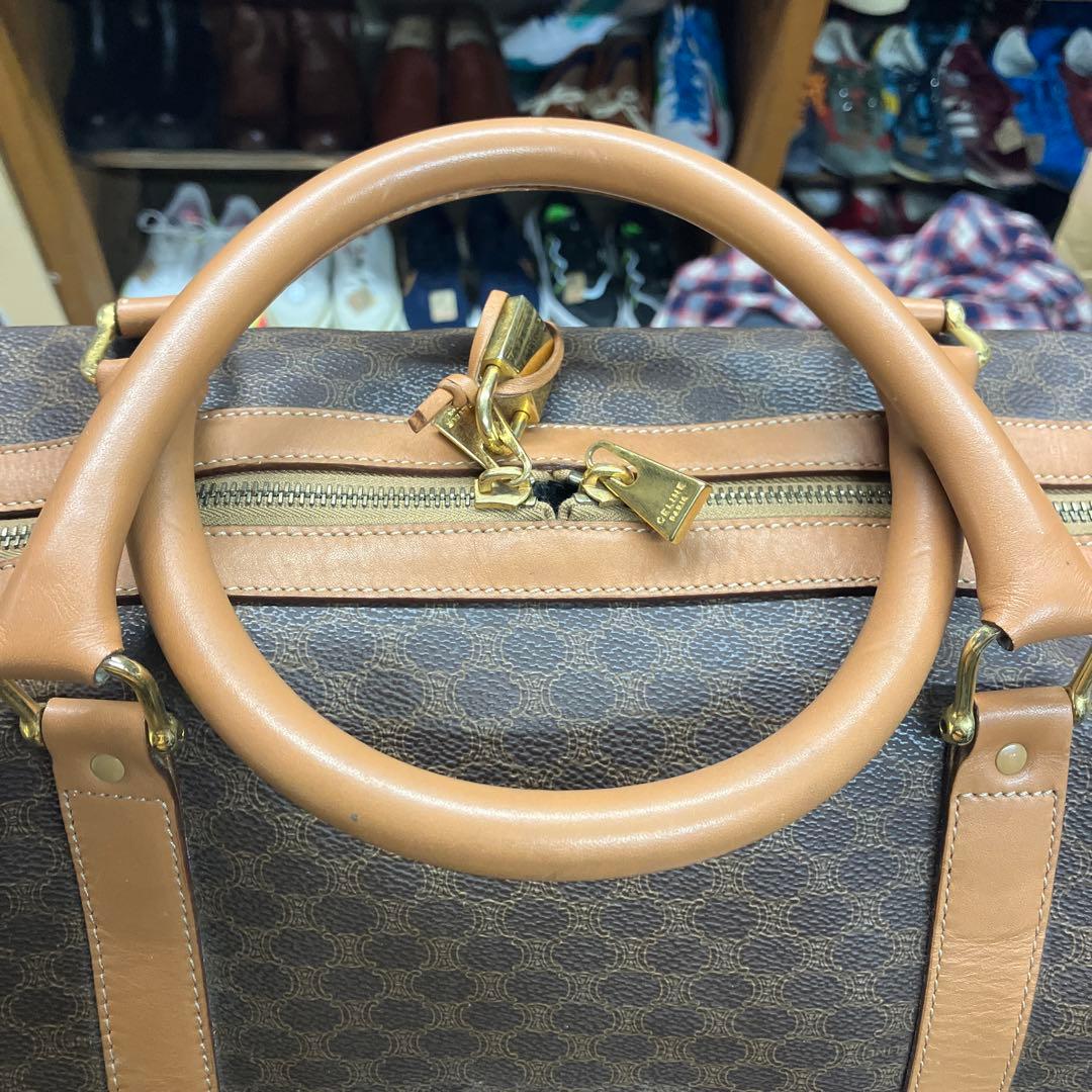 CELINE セリーヌ　ladies レディース　ボストンバッグ　マカダム柄