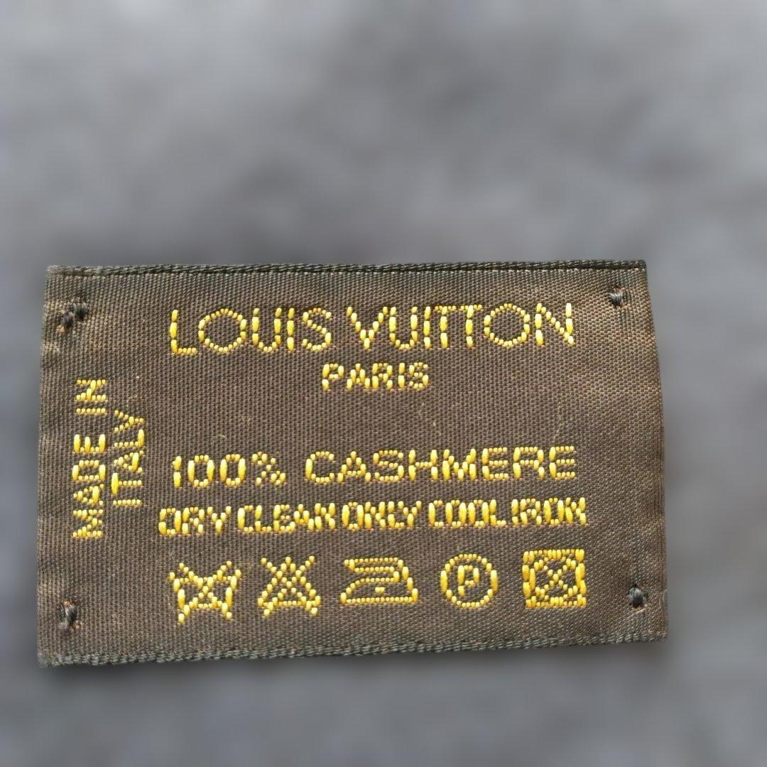 LOUIS VUITTON グレー カシミヤ マフラー