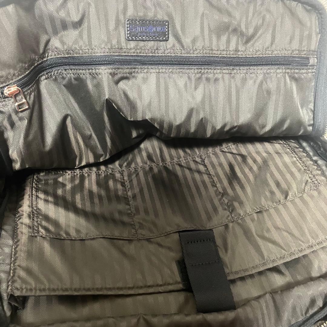 Samsonite ブラック ビジネスバッグ　2WAY ブリーフケース　二層式