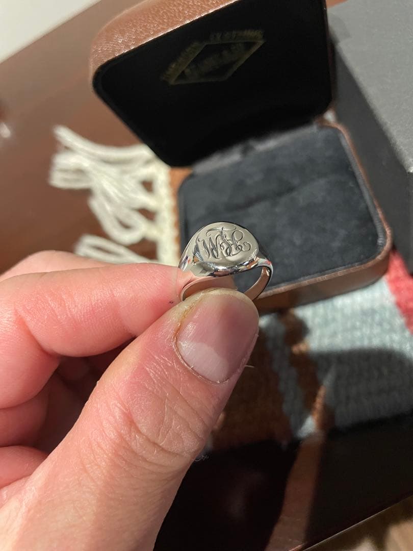 ゆゆ　アットラスト　シグネットリング12号　　　　シルバー925