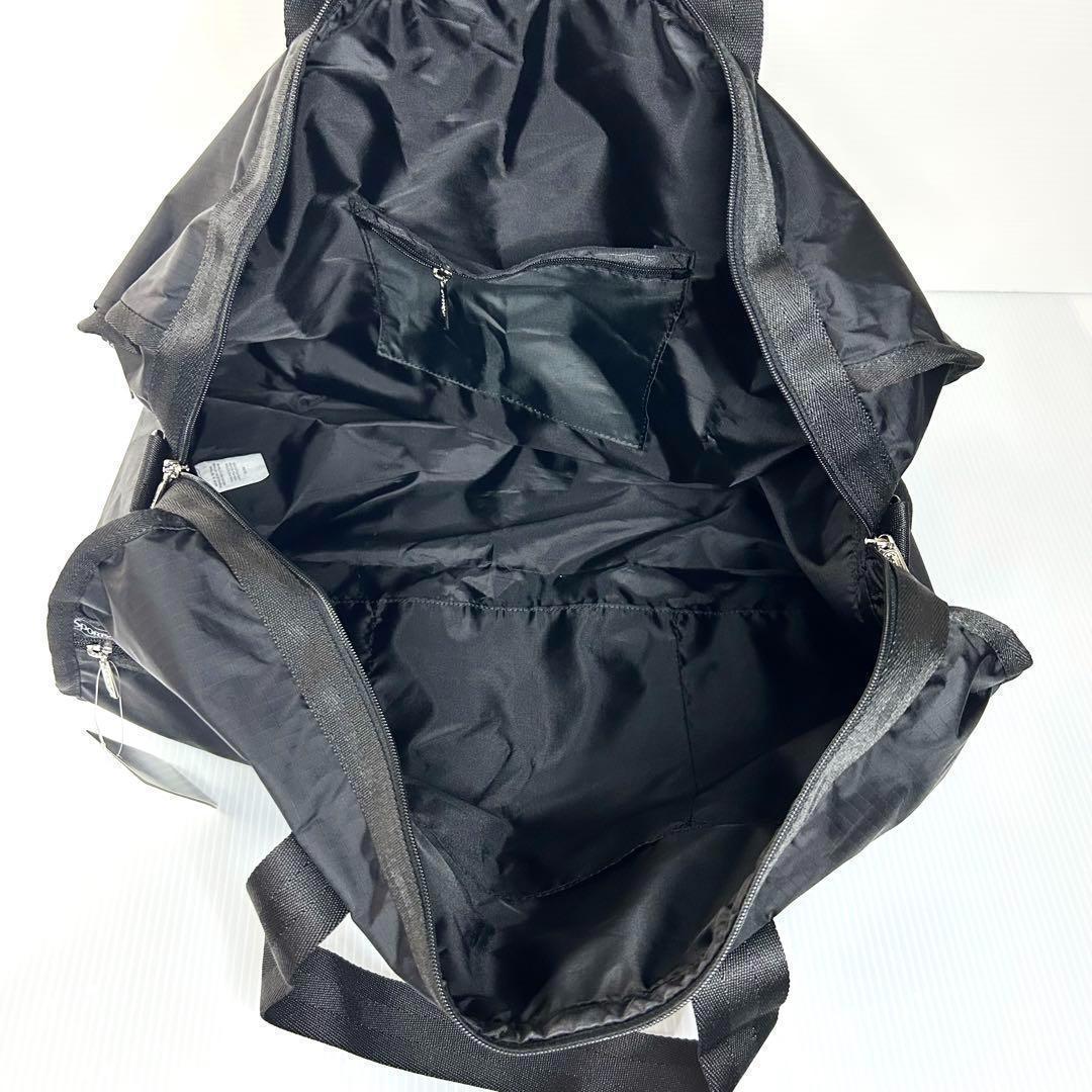 新品☆レスポートサック ボストンバッグ ショルダー ブラック シンプル 無地