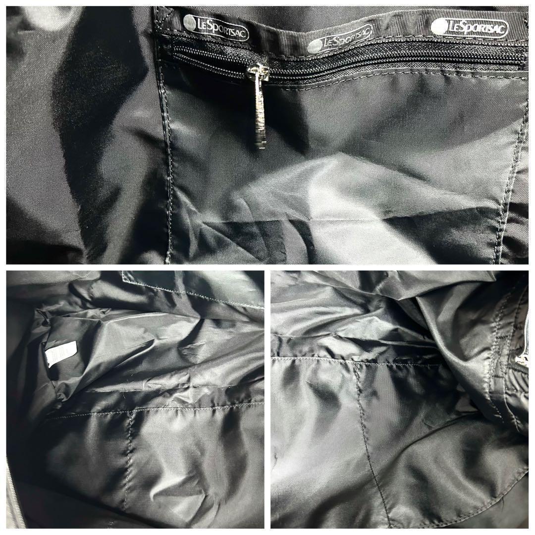 新品☆レスポートサック ボストンバッグ ショルダー ブラック シンプル 無地