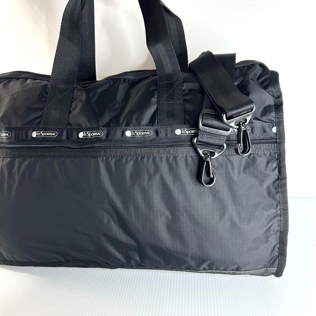 新品☆レスポートサック ボストンバッグ ショルダー ブラック シンプル 無地