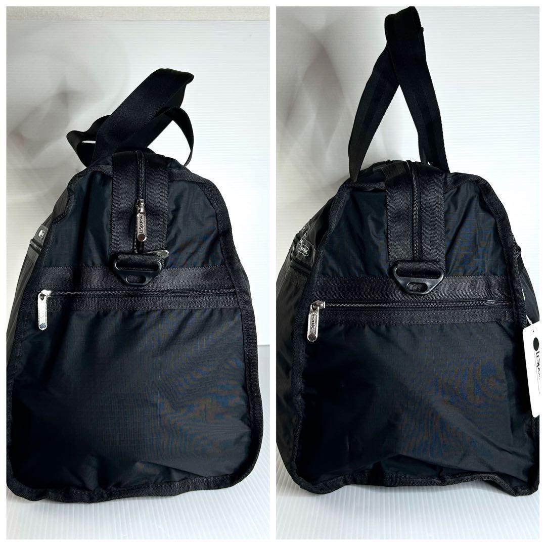 新品☆レスポートサック ボストンバッグ ショルダー ブラック シンプル 無地