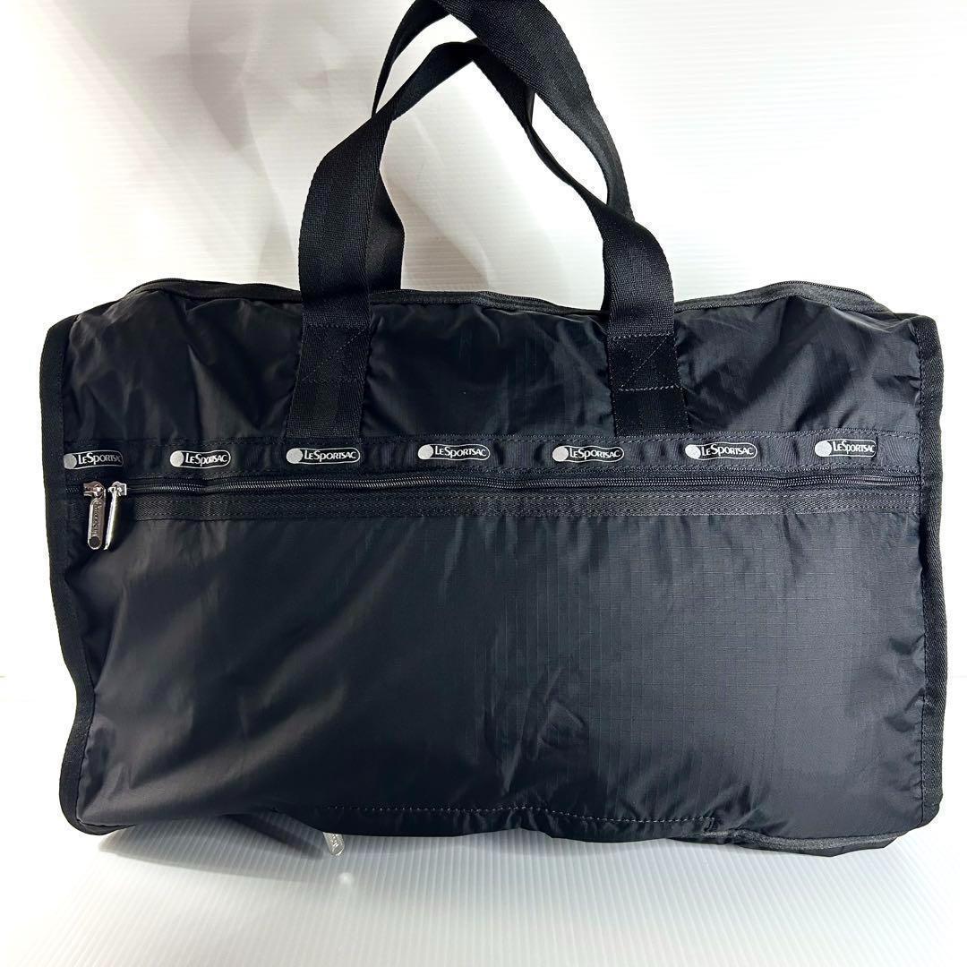 新品☆レスポートサック ボストンバッグ ショルダー ブラック シンプル 無地