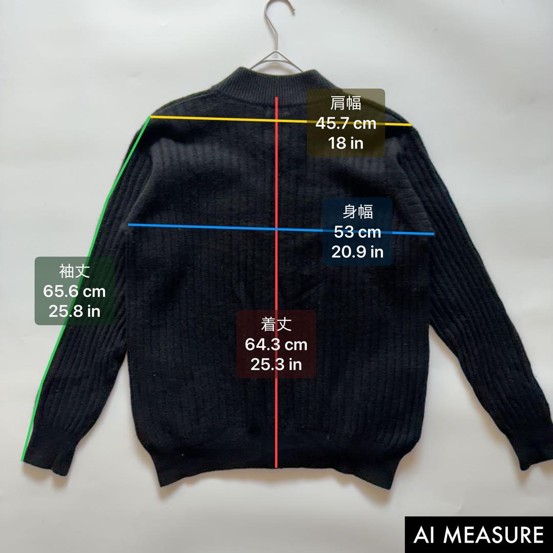 カシミヤ混✨️ポールスミスコレクション ウールドライバーズニット ブラック XL