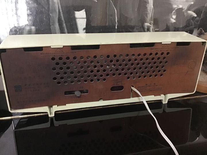 昭和レトロ　真空管ラジオ　ナショナル