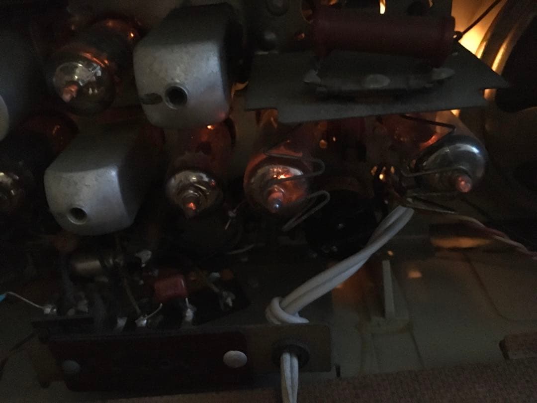 昭和レトロ　真空管ラジオ　ナショナル