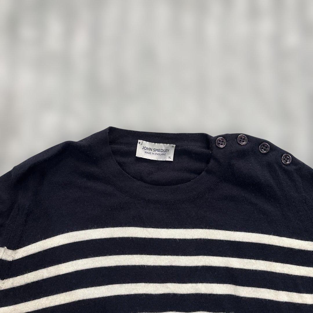 john smedley wool ボーダーニット XL