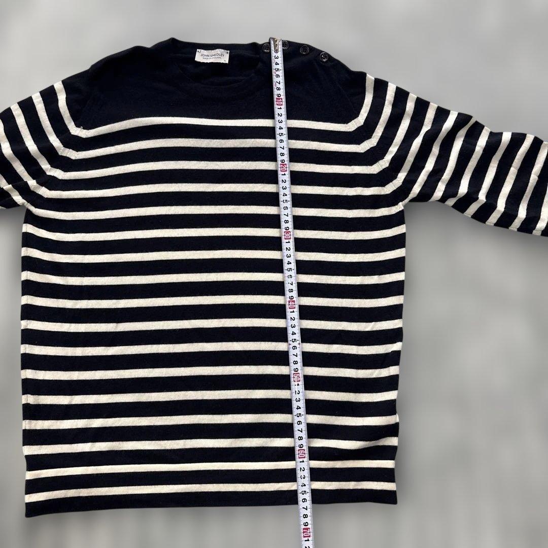 john smedley wool ボーダーニット XL