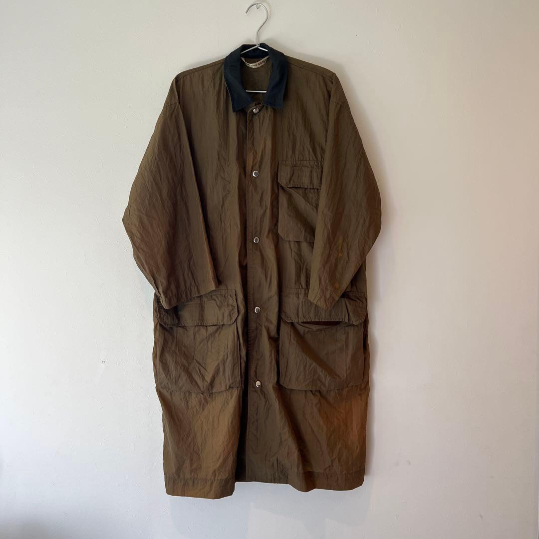 70s Comme des garçon ナイロンコート 初期 カーキ