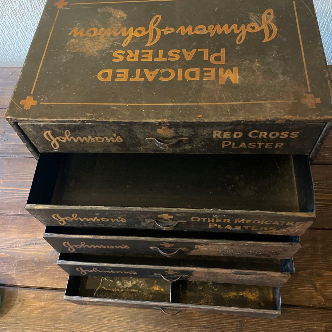 Johnson & Johnson キャビネット収納 アンティーク ビンテージ