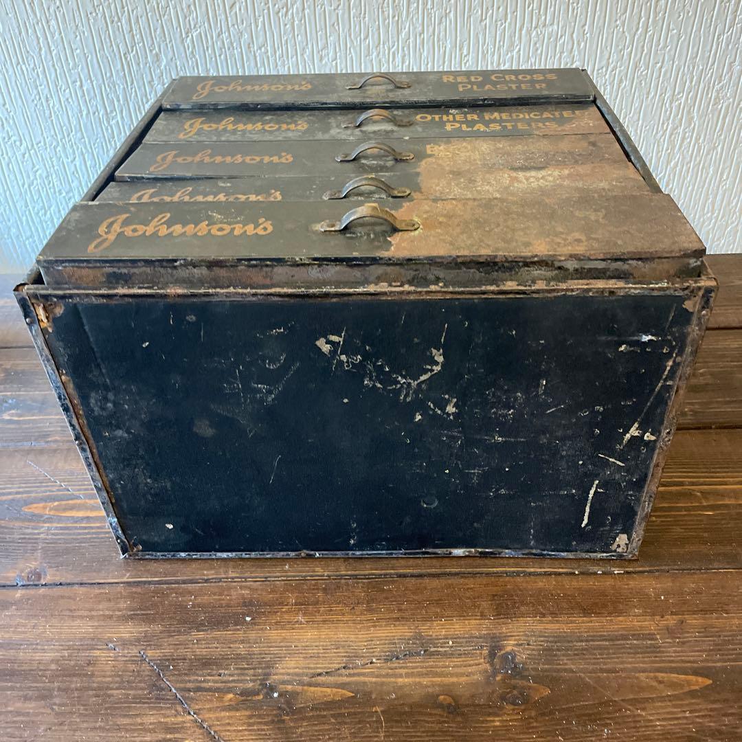 Johnson & Johnson キャビネット収納 アンティーク ビンテージ