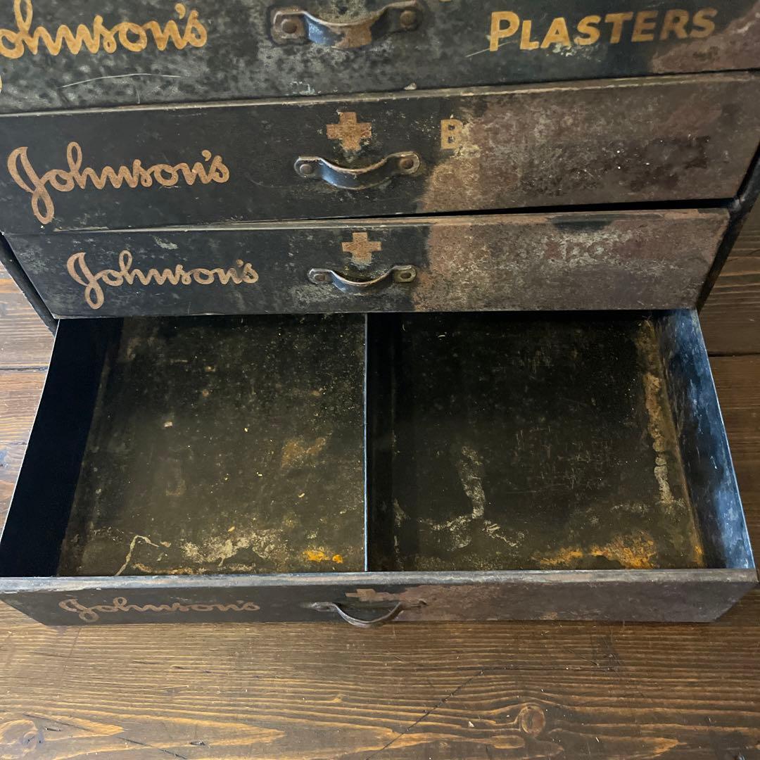 Johnson & Johnson キャビネット収納 アンティーク ビンテージ