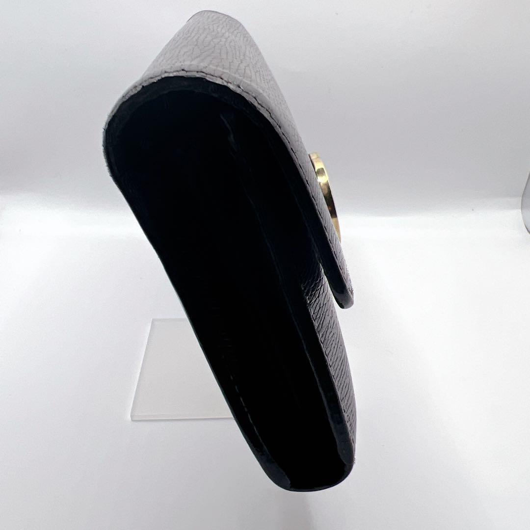 GUCCI インターロッキングG レザー 長財布 ブラック 正規品　シボ革