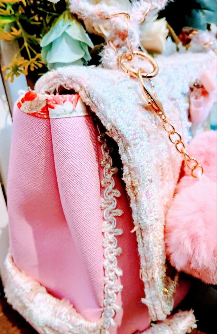 女の子パネルハンドメイドバッグ♡