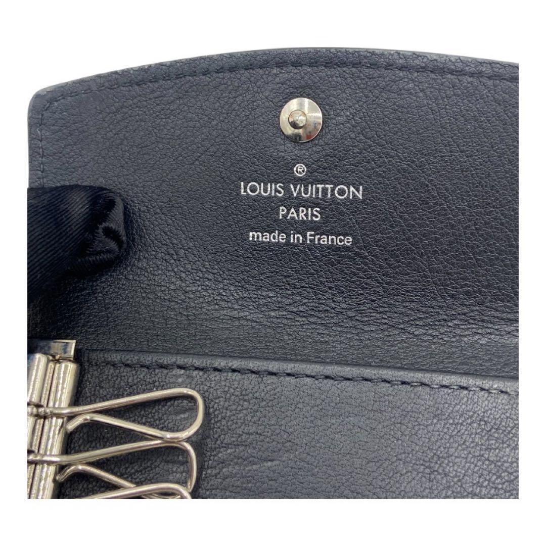 LOUIS VUITTON キーケース モノグラム パンチング ブラック