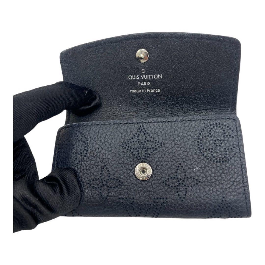 LOUIS VUITTON キーケース モノグラム パンチング ブラック
